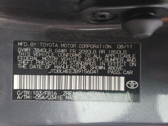 Photo 11 VIN: JTDBU4EE3B9156041 - TOYOTA COROLLA BA 