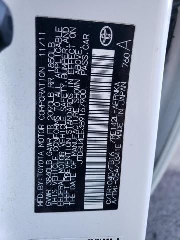 Photo 12 VIN: JTDBU4EE3B9167900 - TOYOTA COROLLA 