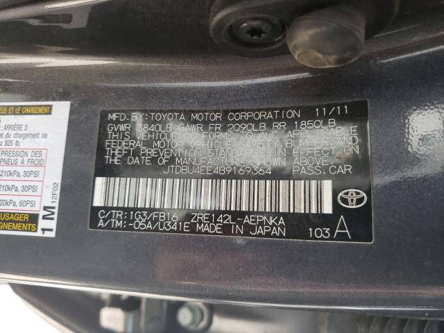 Photo 9 VIN: JTDBU4EE4B9169364 - TOYOTA COROLLA BA 