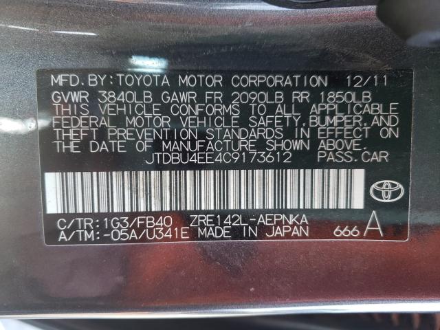 Photo 9 VIN: JTDBU4EE4C9173612 - TOYOTA COROLLA BA 