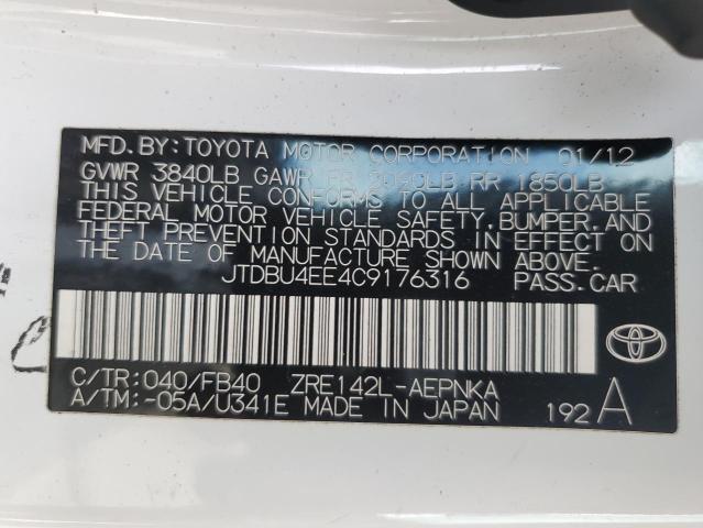 Photo 11 VIN: JTDBU4EE4C9176316 - TOYOTA COROLLA 