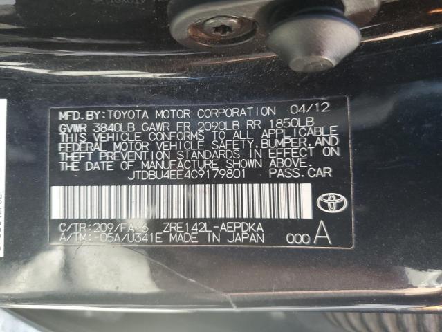 Photo 11 VIN: JTDBU4EE4C9179801 - TOYOTA COROLLA 