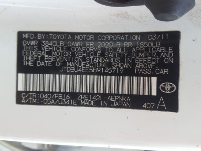 Photo 9 VIN: JTDBU4EE5B9145719 - TOYOTA COROLLA BA 