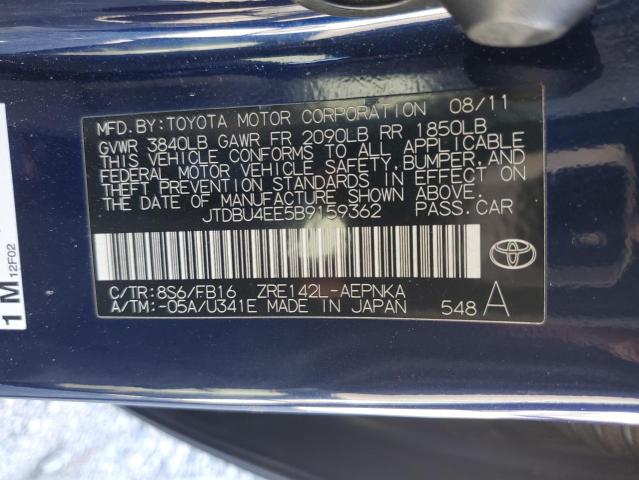 Photo 11 VIN: JTDBU4EE5B9159362 - TOYOTA COROLLA BA 