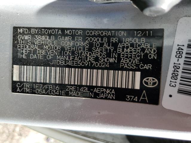 Photo 11 VIN: JTDBU4EE5C9170024 - TOYOTA COROLLA BA 