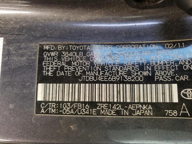 Photo 9 VIN: JTDBU4EE6B9138200 - TOYOTA COROLLA BA 