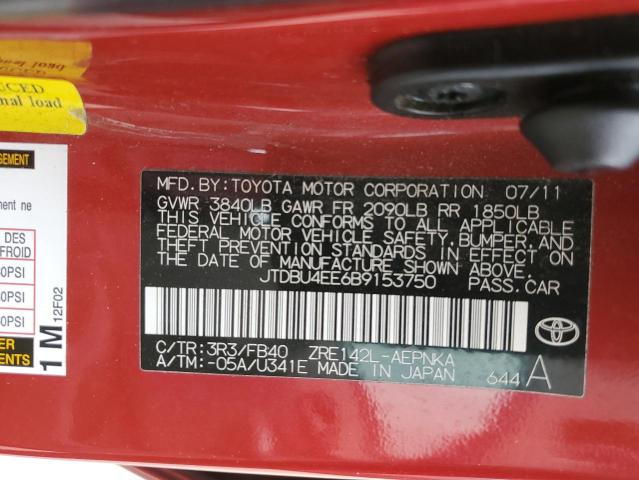 Photo 11 VIN: JTDBU4EE6B9153750 - TOYOTA COROLLA 