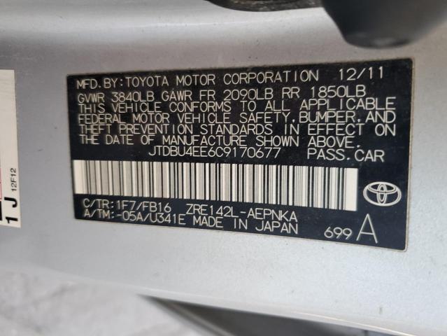 Photo 11 VIN: JTDBU4EE6C9170677 - TOYOTA COROLLA 