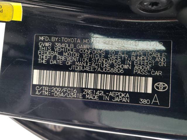 Photo 12 VIN: JTDBU4EE7AJ058806 - TOYOTA COROLLA BA 