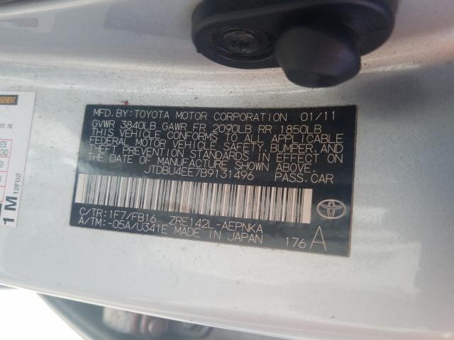 Photo 9 VIN: JTDBU4EE7B9131496 - TOYOTA COROLLA 