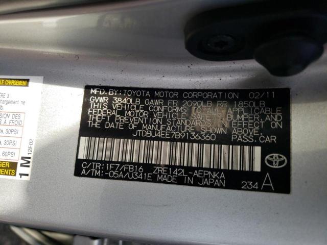 Photo 9 VIN: JTDBU4EE7B9136360 - TOYOTA COROLLA BA 