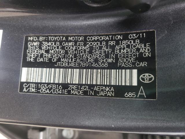 Photo 9 VIN: JTDBU4EE7B9146368 - TOYOTA COROLLA BA 