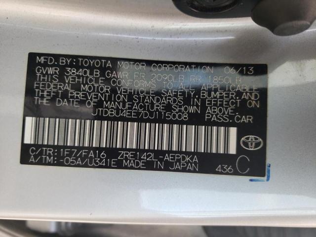 Photo 9 VIN: JTDBU4EE7DJ115008 - TOYOTA COROLLA BA 