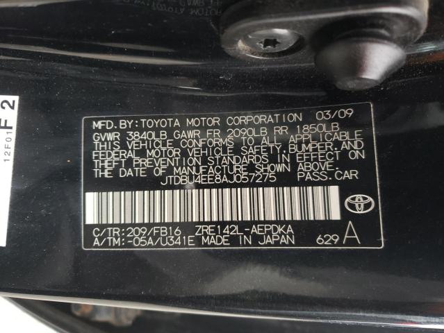 Photo 9 VIN: JTDBU4EE8AJ057275 - TOYOTA COROLLA BA 