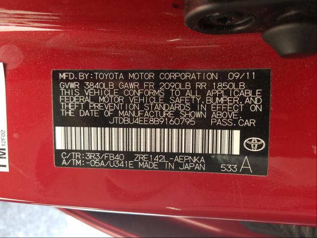 Photo 9 VIN: JTDBU4EE8B9160795 - TOYOTA COROLLA BA 