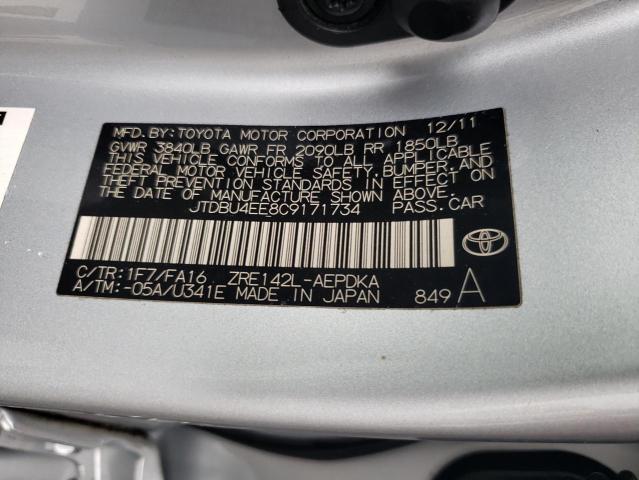 Photo 11 VIN: JTDBU4EE8C9171734 - TOYOTA COROLLA BA 