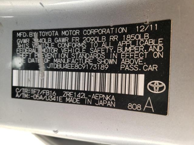 Photo 11 VIN: JTDBU4EE8C9173189 - TOYOTA COROLLA 