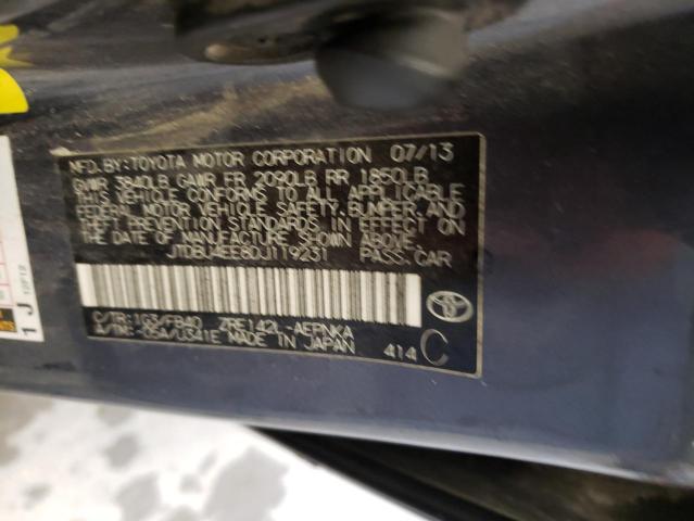 Photo 9 VIN: JTDBU4EE8DJ119231 - TOYOTA COROLLA BA 