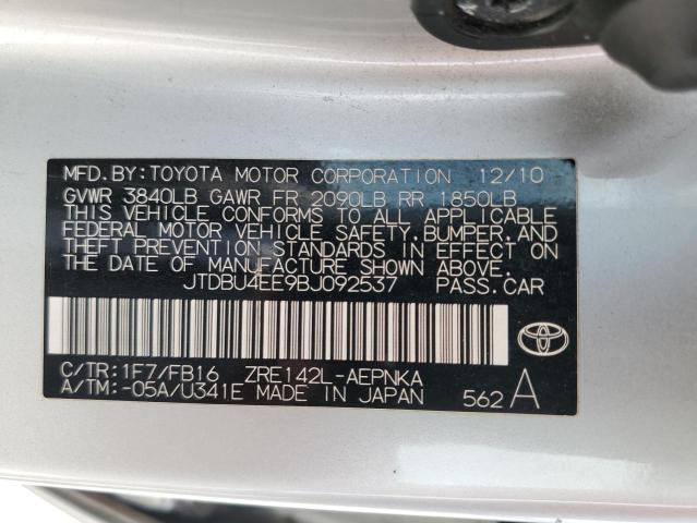 Photo 11 VIN: JTDBU4EE9BJ092537 - TOYOTA COROLLA 