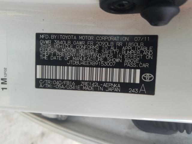 Photo 9 VIN: JTDBU4EEXB9153007 - TOYOTA COROLLA BA 