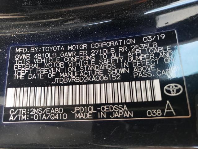 Photo 12 VIN: JTDBVRBD2KA006152 - TOYOTA MIRAI 