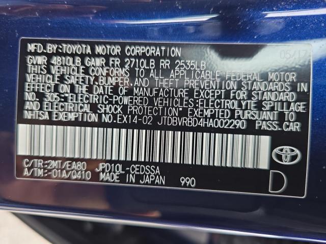 Photo 9 VIN: JTDBVRBD4HA002290 - TOYOTA MIRAI 