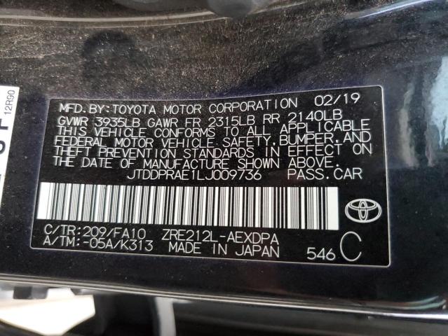 Photo 11 VIN: JTDDPRAE1LJ009736 - TOYOTA COROLLA L 