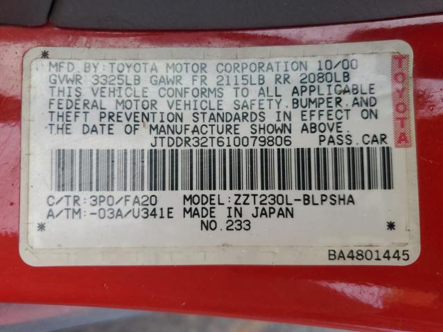 Photo 12 VIN: JTDDR32T610079806 - TOYOTA CELICA 