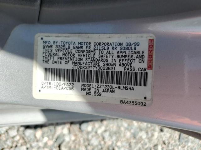 Photo 11 VIN: JTDDR32T7Y0003621 - TOYOTA CELICA 