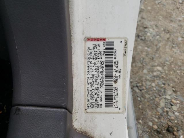 Photo 12 VIN: JTDDR32T8Y0031542 - TOYOTA CELICA 