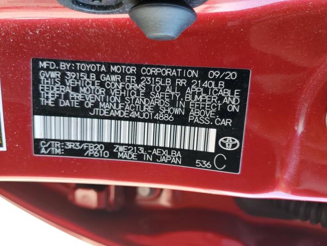 Photo 12 VIN: JTDEAMDE4MJ014886 - TOYOTA COROLLA LE 