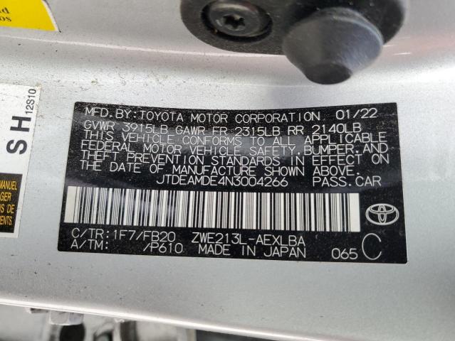 Photo 11 VIN: JTDEAMDE4N3004266 - TOYOTA COROLLA 