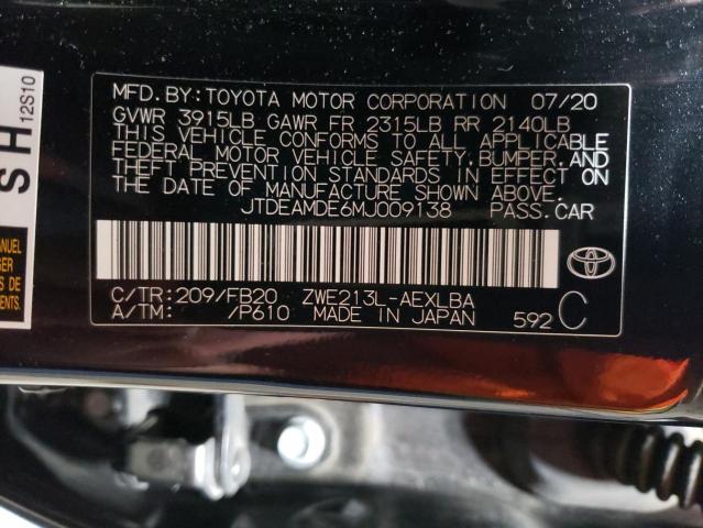 Photo 11 VIN: JTDEAMDE6MJ009138 - TOYOTA COROLLA LE 