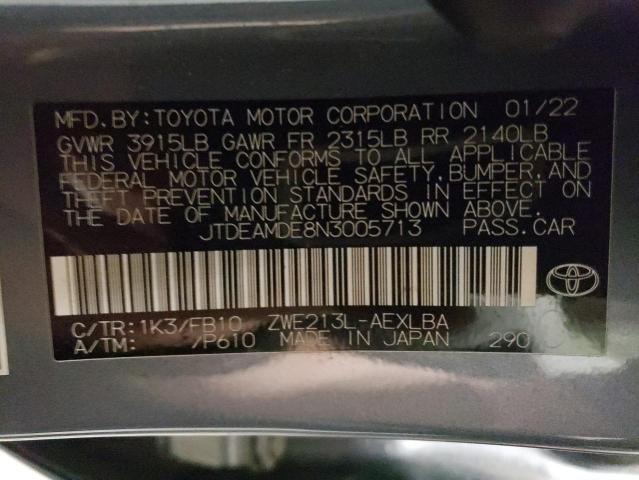 Photo 11 VIN: JTDEAMDE8N3005713 - TOYOTA COROLLA 