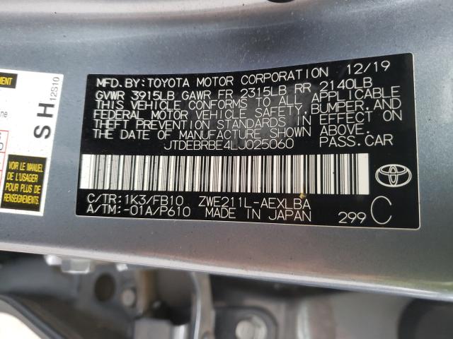 Photo 9 VIN: JTDEBRBE4LJ025060 - TOYOTA COROLLA LE 