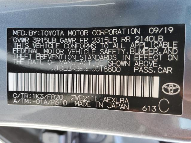 Photo 9 VIN: JTDEBRBE5LJ018800 - TOYOTA COROLLA LE 