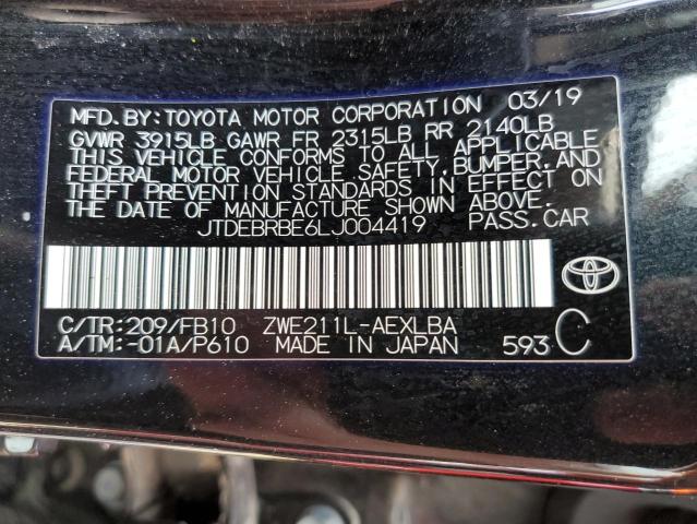 Photo 9 VIN: JTDEBRBE6LJ004419 - TOYOTA COROLLA LE 