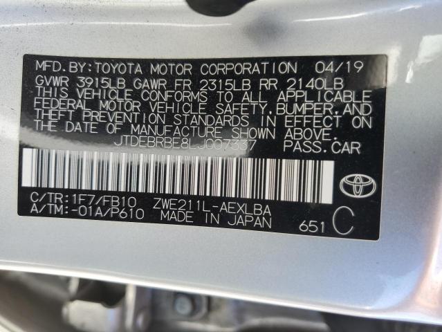 Photo 12 VIN: JTDEBRBE8LJ007337 - TOYOTA COROLLA 