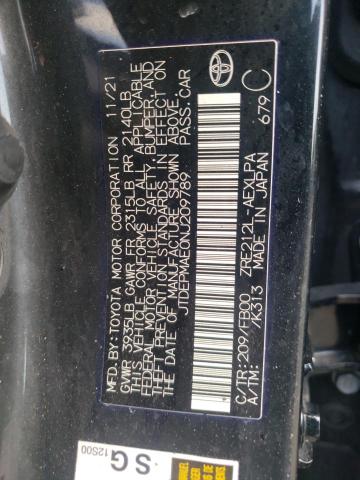 Photo 9 VIN: JTDEPMAE0NJ209789 - TOYOTA COROLLA LE 