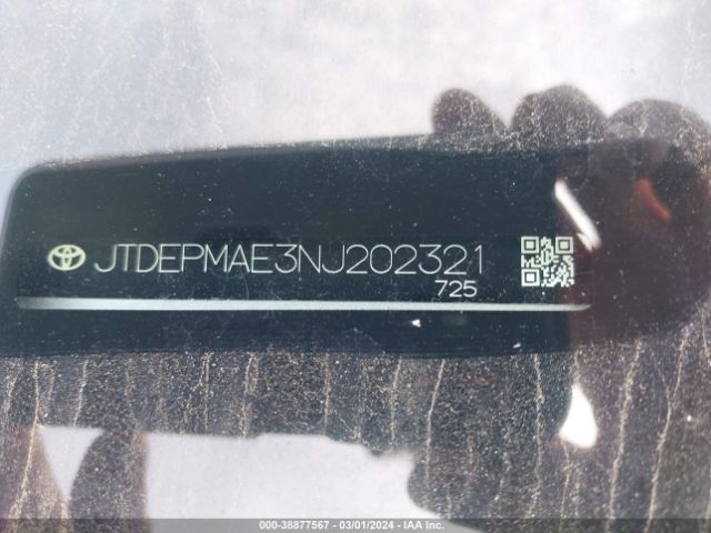 Photo 8 VIN: JTDEPMAE3NJ202321 - TOYOTA COROLLA 