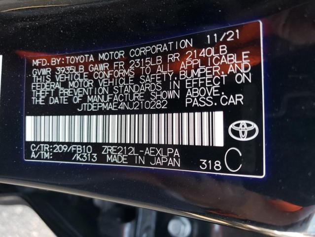 Photo 12 VIN: JTDEPMAE4NJ210282 - TOYOTA COROLLA 