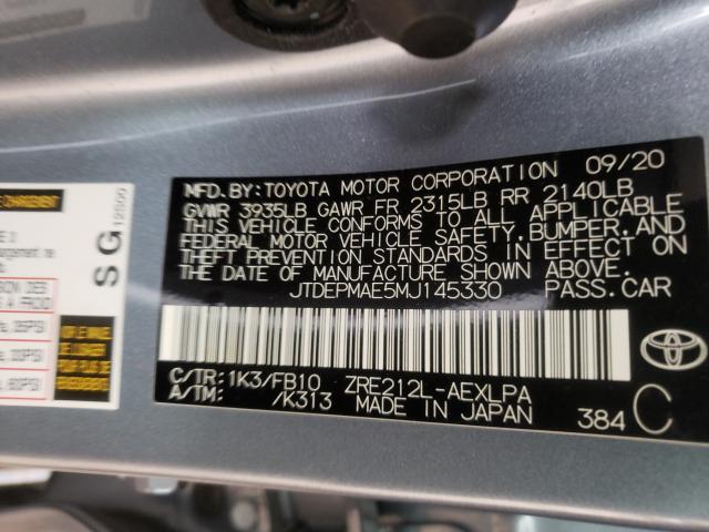 Photo 9 VIN: JTDEPMAE5MJ145330 - TOYOTA COROLLA LE 