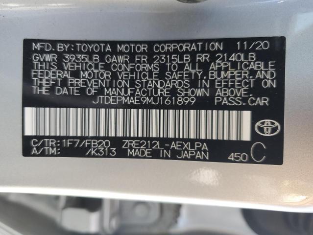 Photo 11 VIN: JTDEPMAE9MJ161899 - TOYOTA COROLLA LE 