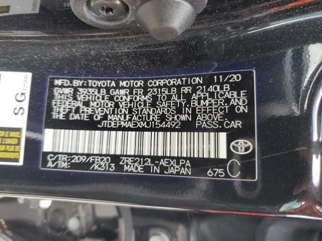 Photo 12 VIN: JTDEPMAEXMJ154492 - TOYOTA COROLLA 