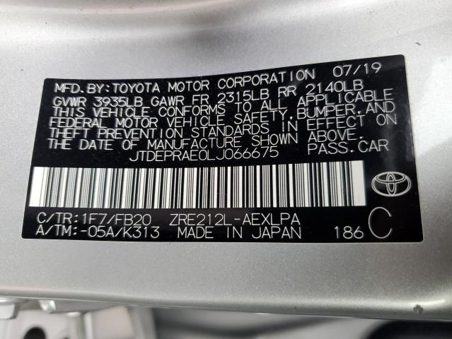 Photo 11 VIN: JTDEPRAE0LJ066675 - TOYOTA COROLLA 