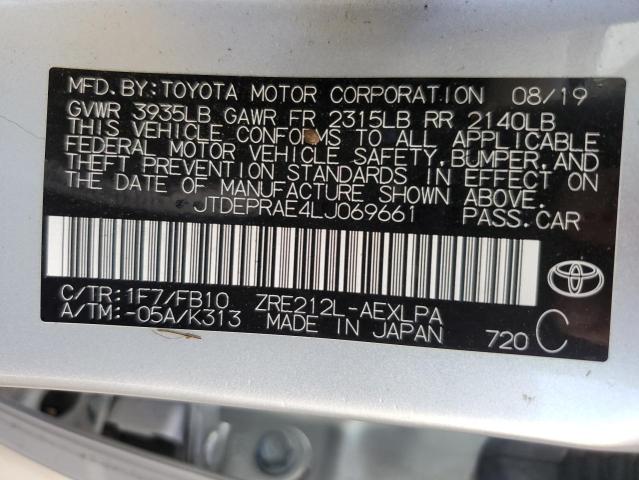 Photo 12 VIN: JTDEPRAE4LJ069661 - TOYOTA COROLLA LE 