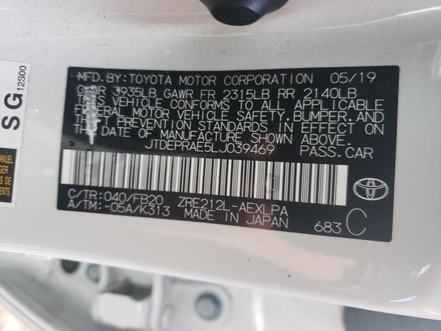 Photo 11 VIN: JTDEPRAE5LJ039469 - TOYOTA COROLLA LE 