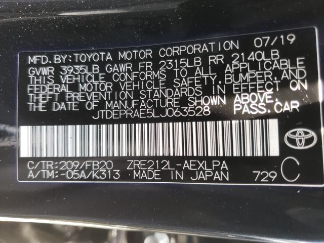 Photo 9 VIN: JTDEPRAE5LJ063528 - TOYOTA COROLLA LE 