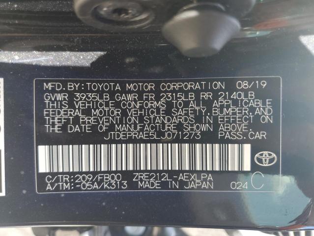 Photo 12 VIN: JTDEPRAE5LJ071273 - TOYOTA COROLLA LE 