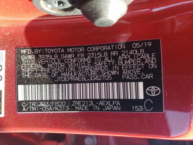 Photo 9 VIN: JTDEPRAE6LJ042705 - TOYOTA COROLLA LE 